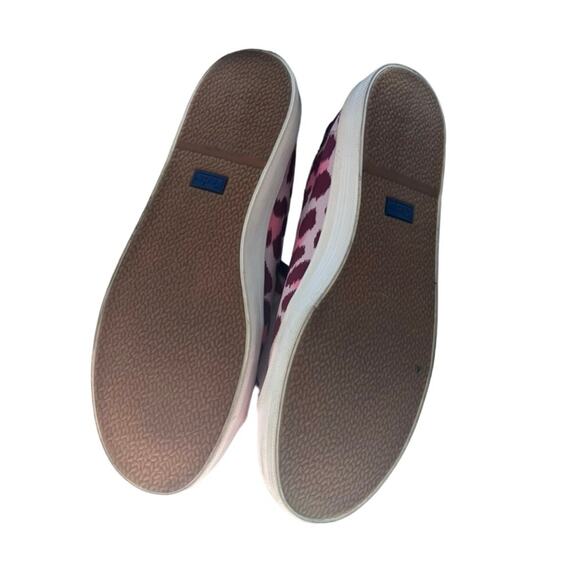 Kate Spade x Keds Pink Leopard Print Sneakers Size 9.5 - Picture 6 of 8